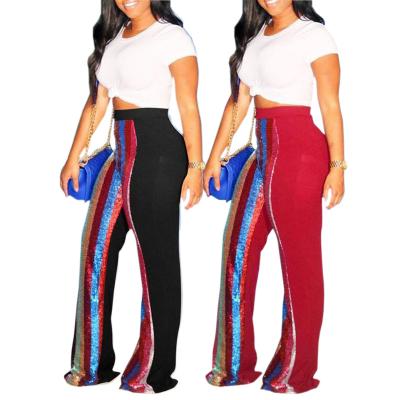 China 2021 Hot Selling Viable Full Length Wide Leg Women Fashion Pants Outfits for sale