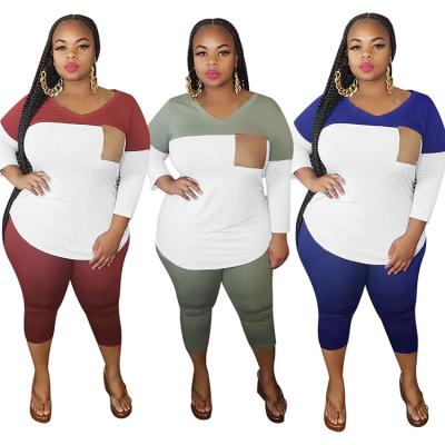 China New style QUICK DRY plus size summer maxi dress plus size outfit 2 piece women set for sale