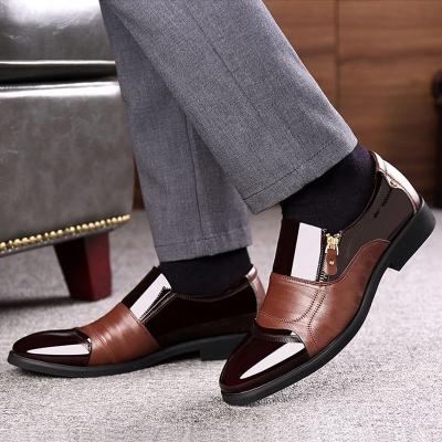 China New Men Business Durable Dress Casual Shoes Fashion Leather Pointed Men Shoes for sale