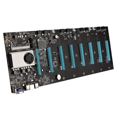 China Riserless motherboard 8 gpu mainboard B250 motherboard slot desktop space 6.5cm for video card Rtx3080 for sale