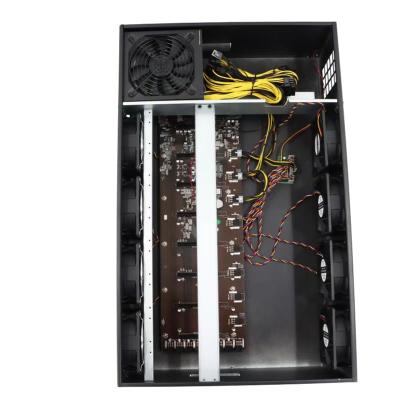 China With Fan 70mm 8 GPU 3080 3090Graphics Card 3080 3090Graphics Spacing 8GPU Case Frame Computer Server Chassis RTX 3070 Video Card for sale