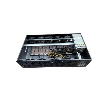 China With gpu case 12 gpu 3080 3090 motherboard b250 5.5cm computer case rx580 fan 12 spacing 1660s 2060s 3070 wholesales for sale