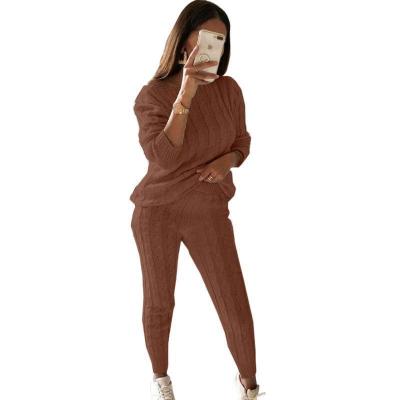 China Female knitted sweaters 2021 QUICK DRY thermal women sweater autumn winter plus size sweater suit for sale