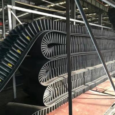 China Metallurgy Cement Coal Chemical Hot Sale Industrial Corrugated Sidewall Coal Conductor Rubber Conveyor Belt For Inclination Angle for sale