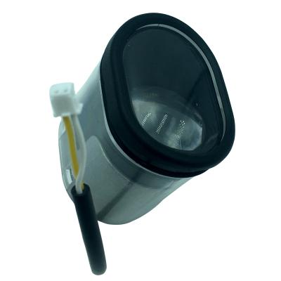 China Plastic+Rubber+Aluminum Scooter Parts LED Lamp Front Headlight Front Light Projector For Ninebot ES1 /ES2 /ES4 Electric Scooter Accessories for sale