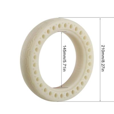 China Durable Night Scoote Luminous Fluorescent Wheel Tires Solid Cavity Honeycomb Wheel Shock Absorber Tire for xiaomi m365 scooter for sale