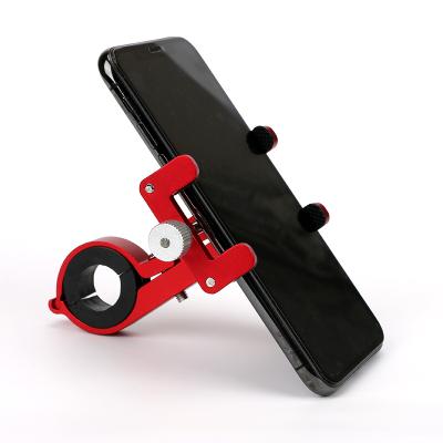 China Bracket Scooter Accessories Bike Universal Motorcycle Phone Mount Phone Holder Metal Phone Holder For Bike Handlebars for sale