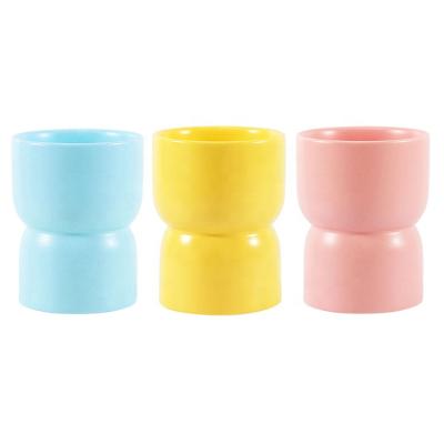 China Wholesale Scented Cylinder Candle Ships European Food Safe Ceramic Candle Jar Jar Cups For Home Decoration for sale