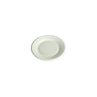 China Disposable Biodegradable Dish Custom Printed Logo 6 Inch Unbleached Sugar Cane Sugar Cane Bagasse Dish for sale