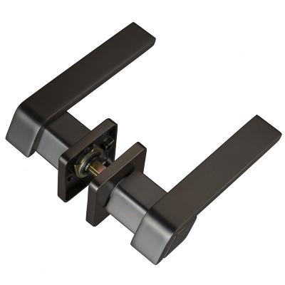 China Modern Fashion Zinc Straight Bar Hardware Lever Style Door Handle Locks Accessories , Interior Zinc Door Locks Handle for sale