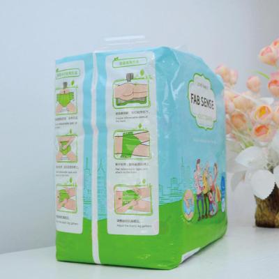 China Odor Control Tape Tabs Fastening Incontinence Briefs Leak Proof Diapers For Adults for sale