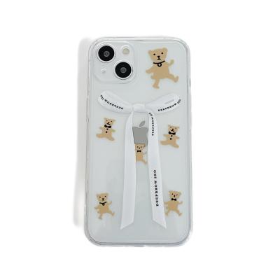 China Cute Silicone Rubber Flower Butterfly Phone Case For iPhone 11 12 13 pro XR Max XS X Max 7 8 Plus 12Pro Se 2 Transparent Shockproof Cover for sale