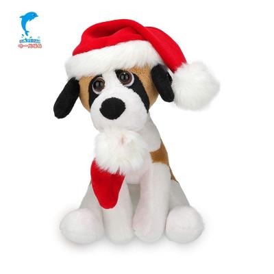 China Plush Gift Set Stuffed Plush Christmas Bear Deer Dog Christmas Toys for sale