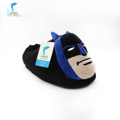 China Insulative China Manufacturer Maker Supply House Cartoon Superman Furry Slippers For Kids for sale