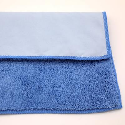 China Sustainable Use Double Washing And Polishing Microfiber Car Wiping Cloth for sale