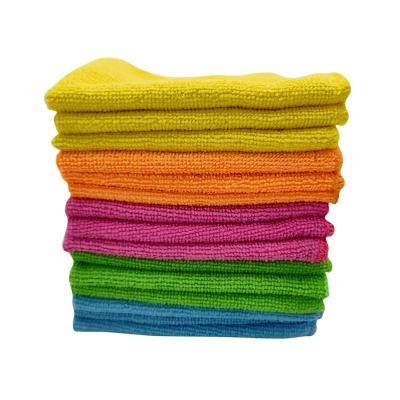 China Hot Sale 30*30cm Super Absorbent 250gsm Microfiber Cloth Dish Cloth Kitchen Towel for sale