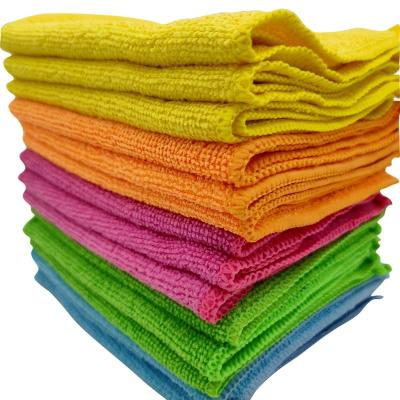 China Sustainable Hot Selling Super Absorbent 30*30CM 250GSM Cleaning Towel Microfiber Cloth For Kitchen for sale