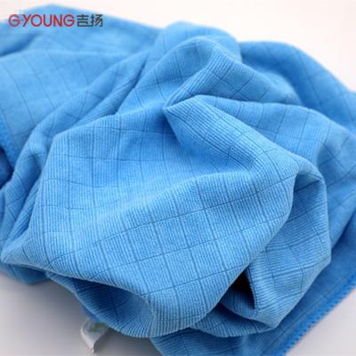 China Sustainable High Quality Micro Fiber Cloth Weft Cleaning Towel 50*70cm for sale