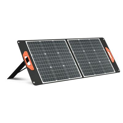 China High Efficiency Foldable Power Solar Panel Solar Power System Factory Price Silicon 100W Solar System For Outdoor Camping Home Use for sale