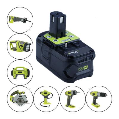 China Machine- Cordless 9AH 18V Rechargeable Battery Power Tools Lithium Ion Batteries Replacement For Ryobi Tool Battery for sale