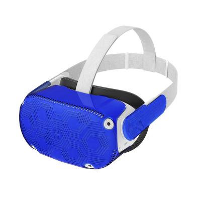 China PC Lightweight And Durable Blue Protective Shell For Oculus Quest 2 Front Face Cover VR Headset for sale