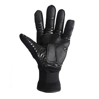 China Best Selling Black Leather Riding Waterproof Keep Warm Leather Water Resistant Work Glove Gloves Safety Gloves for sale