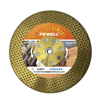 China Marble 9inch 230mm With Flange Plated M14 Diamond Saw Blade For Marble Granite for sale