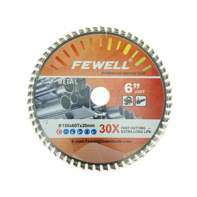 China Export CTT metal 6inch 150*1.9*60T*20mm circular saw blade for cutting metal for sale