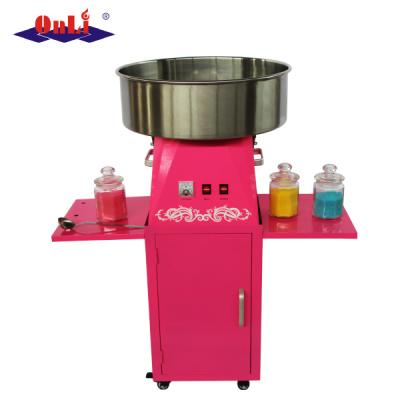 China Professional Electric Automatic Candy Flower Candy Floss Maker Cotton Candy Machine with Mobile Cart Food Truck for sale