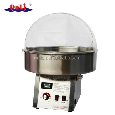 China Professional Stainless Steel Commercial Supplying CNC Cotton Candy Machine With Bubble Cover for sale