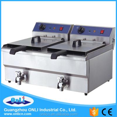 China Stainless Steel Commercial Electric 220V Deep Fryer for sale