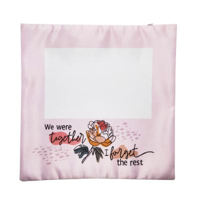 China Dining Room Qualisub Sublimation Pillow Case Blanks Polyester Pillow Case For Sublimation With Words For Memory for sale