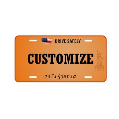 China Metal Qualisub Sublimation Metal License Plate For DIY Printing for sale