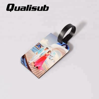 China Printable MDF 3mm Double Sides Sublimation MDF Luggage Tags for sale