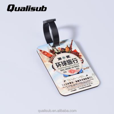 China Qualisub MDF High Quality MDF Sublimation Luggage Tags QXS-005 Blank 3mm Blank for sale