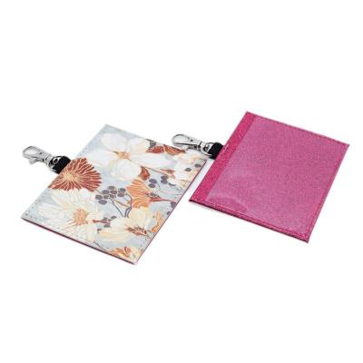 China Qualisub Bank Card Customized Keychains PU Sublimation Leather Card Holder for Heat Press for sale