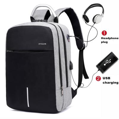 China With USB OEM factory price custom logo laptop mochilas school bag waterproof usb charging anti theft backpack for sale