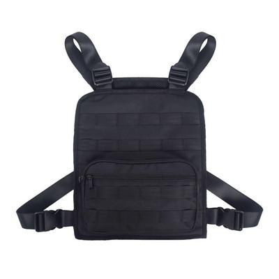 China New Fashion Design Hip Hop Oxford Body Intercom Bag Package Vest Tactical Pack Waterproof Unisex Chest Radio Cross Bag for sale