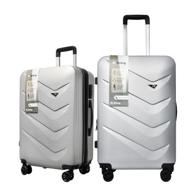 China 2021 ABS Hard Shell 3 Pcs Luggage Set Spinner Wheels Suitcase ABS Cabin Trolley Luggage ABS+PC for sale