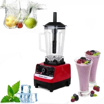 China Multifunctional Commercial Heavy Duty Cheapest Blender Fruit Juice Blender 2 in 1 Smoothie Blender with Double Cup for sale