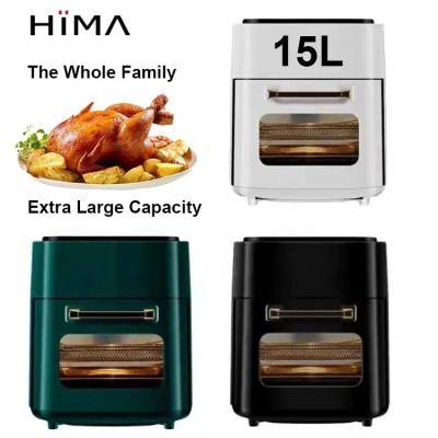 China Hotel 15L Large Capacity Display Air Fryer Touch Screen Smart Oven Digital Air Fryer for sale