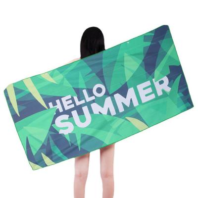 China Child-Proof Aivoke New Product Explosion beach towels with logo custom print Large size towel beach for sunshade for sale