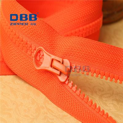 China #3#5#8 Viable Pink Customized Logo Plastic Resin Open End Separator Zipper for sale