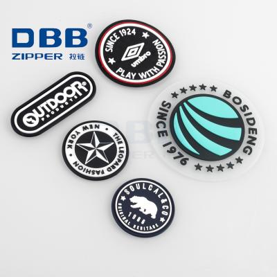 China Washable Cheap Wholesale Rubber Soft Patches / PVC Clothing 3D Logo Patch for sale