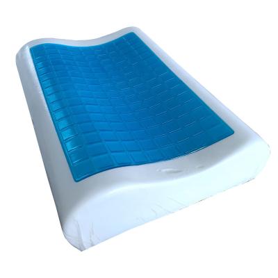 China Cool memory gel summer wave pillow, neck pillow, polyurethane memory slow bound pillow for sale