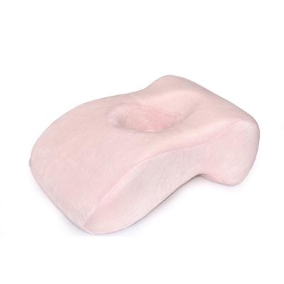 China High Quality Safe Pink Nap Round Memory Foam Pillow 2021 New Fashion Design Memory for sale