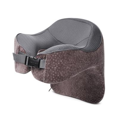 China Memory Best Selling Comfortable 100% Cotton Memory Foam U Shaped Travel Neck Pillow for sale