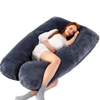 China Maternity Growing Pillow U Shape Pregnancy Support Full Body Pillow Anti-Static Friendly Cushion Care Pregnancy Body Pillow for sale