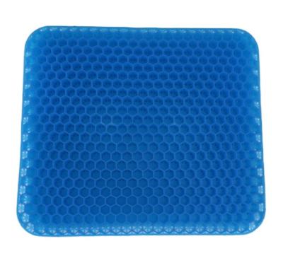 China Removable Anti-Static Gel Silicone Honeycomb Car Cushion Gel Car Cooling Cooling Pad for sale