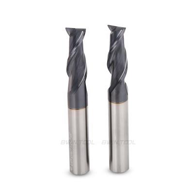 China BWIN carbide manufacture wholesale 2 flute square tungsten carbide endmill milling cutter holder for metal for sale